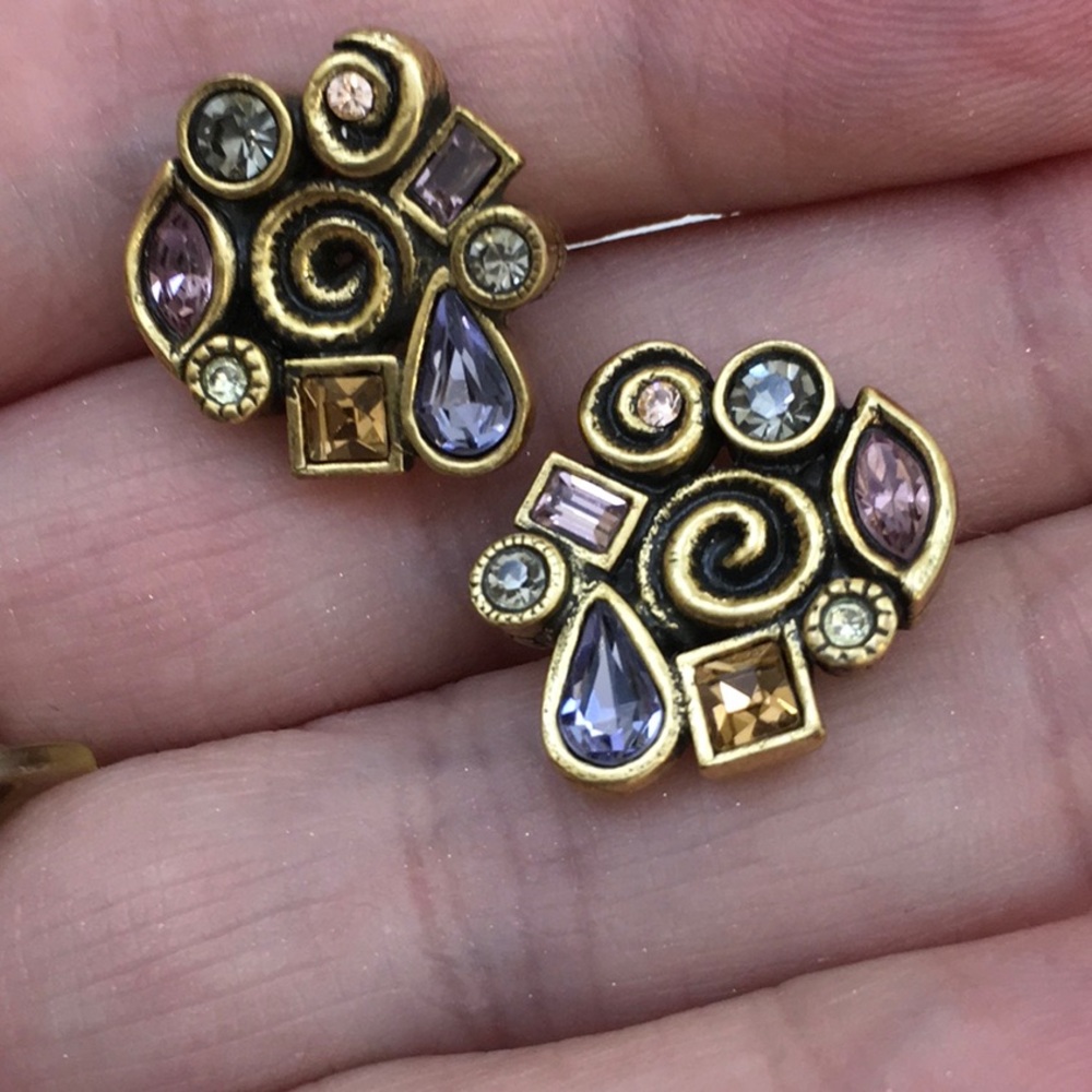 Used Gemstone Earrings EXC for Pierced Ears